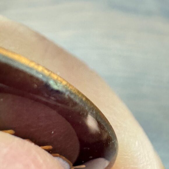 Vintage Copper Enamel Art Brooch of a Sailing Ship Signed Claude Perrier *read* - Picture 6 of 6